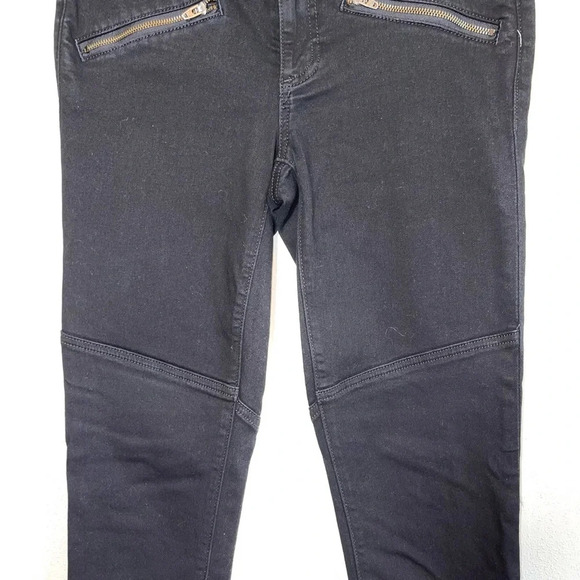 Pilcro and the Letterpress Serif Zipper Black Mid-rise Skinny Jeans 27 Women’s - Picture 4 of 15